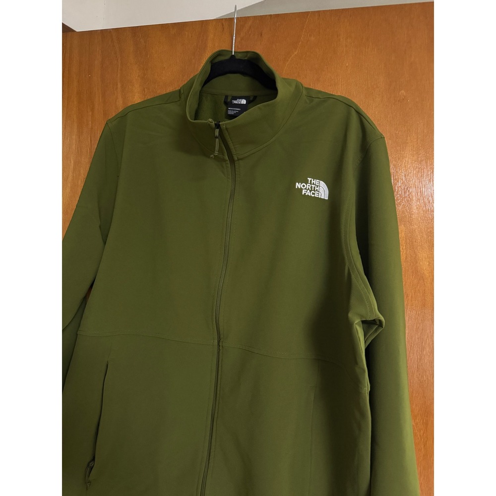 NOT FOR SALE The North Face WindWall Softshell Jacket Mens Olive Green Full Zip - Picture 2 of 5